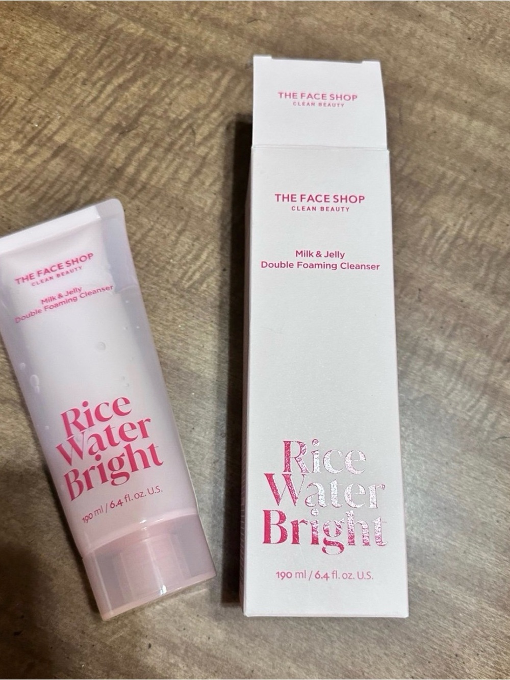 The face shop rice water bright foaming cleaner new